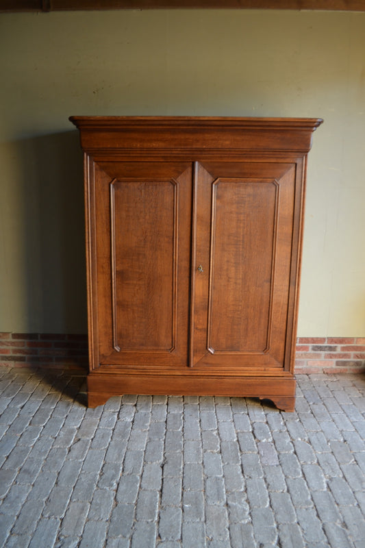 Antieke eiken houten Louis Philippe kast