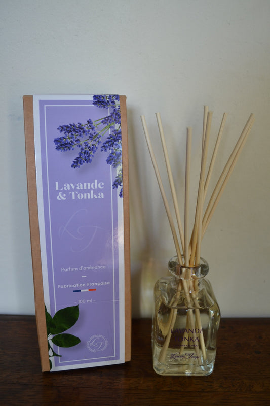 Geurstokjes lavendel / vanille
